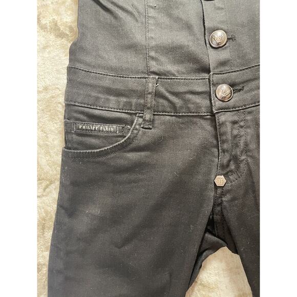 Philipp Plein Calamity Jain Limited Ed. Black Studded Skull Jumpsuit RARE XS - Picture 6 of 10